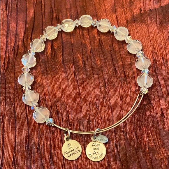 Two Alex & Ani silver Bangle bracelet Bracelets Energy Crystal and Starfish - Picture 2 of 10
